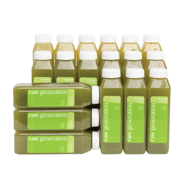 Raw Generation Cold-Pressed Celery Juice with Lemon - 12 Fl Oz (Pack of 18) - Daily Health Drink for Gut Health & Energy Boost