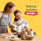 Baketivity Gingerbread House Kit - Bake and Build Edible Gingerbread House - Kids Baking Set with Premeasured Ingredients