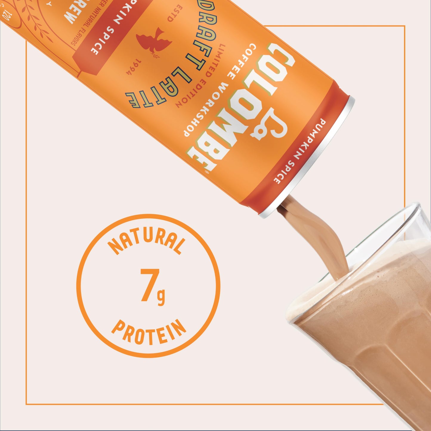 La Colombe Pumpkin Spice Latte, 11 fl oz Cans, Pack of 12 - Seasonal Coffee Beverage