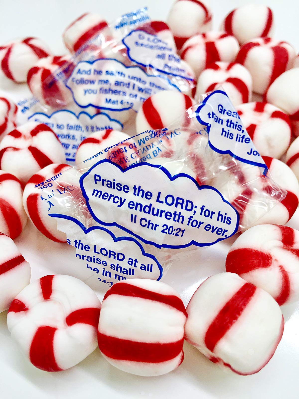 Scripture Candy, Old-Fashioned Soft Peppermint Bag, 28 Pieces