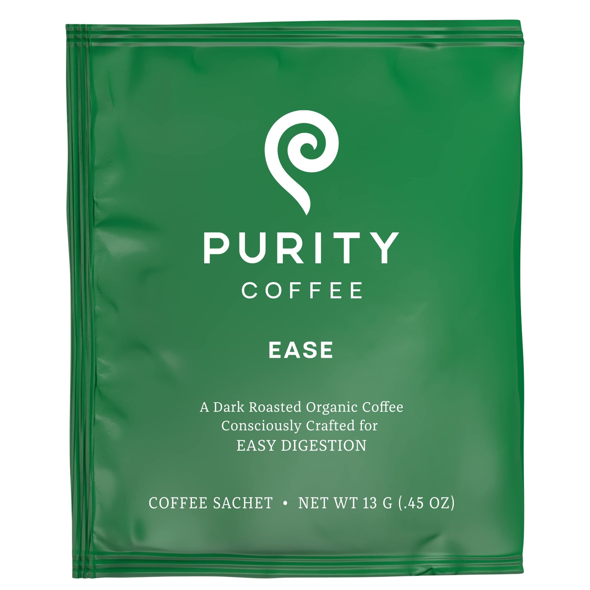 Purity Coffee Ease Dark Roast Low Acid Organic Coffee - Usda Certified Organic Specialty Grade Arabica Single-Serve Packets - Th
