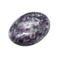 Lepidolite Palm Stone - Pocket Massage Worry Stone For Natural Body Chakra Balancing, Reiki Healing And Crystal Grid