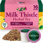 Gya Tea Co Herbal Tea Pods - Milk Thistle, 16 Count, Decaf, Mildly Earthy Flavor for Digestion Health & Wellness