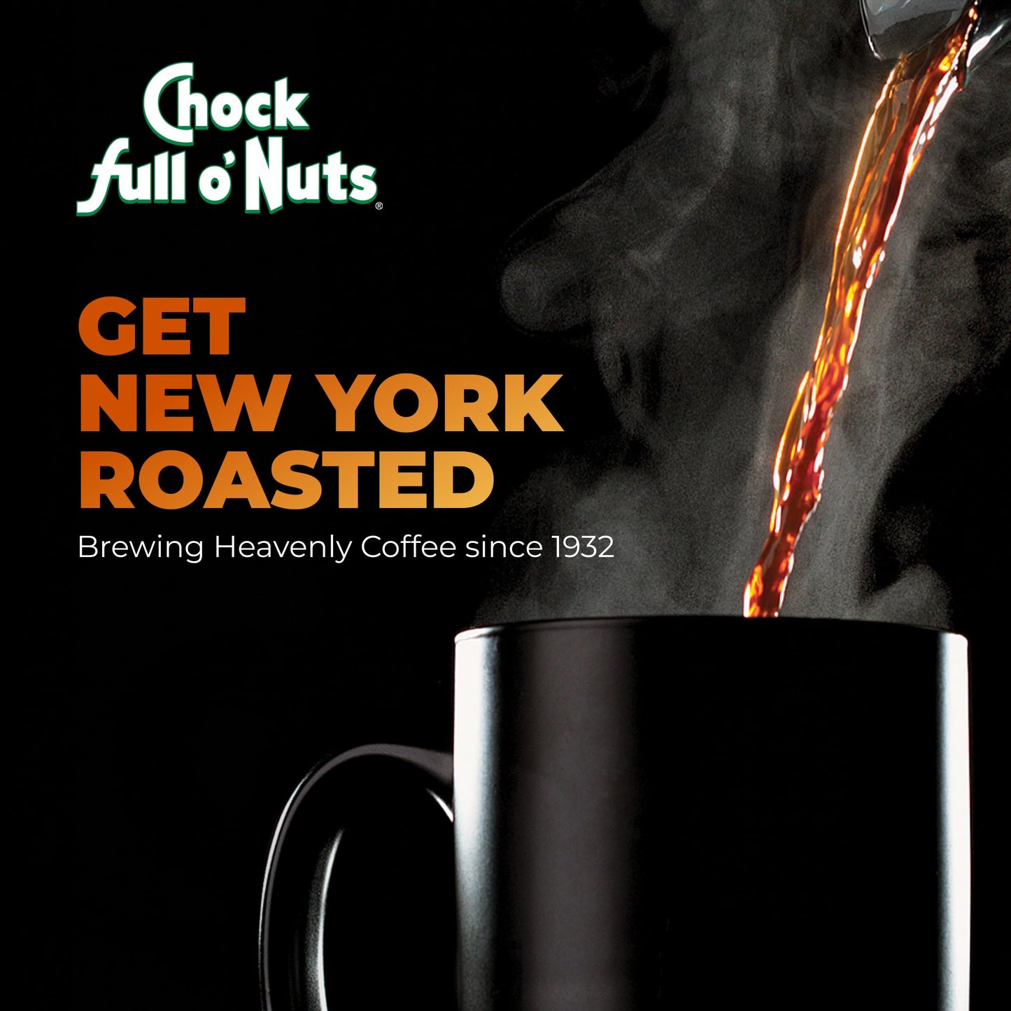 Chock Full o Nuts Half Caffeine Ground Coffee – Medium Roast, 24 Oz Can – Rich Flavor & Aroma