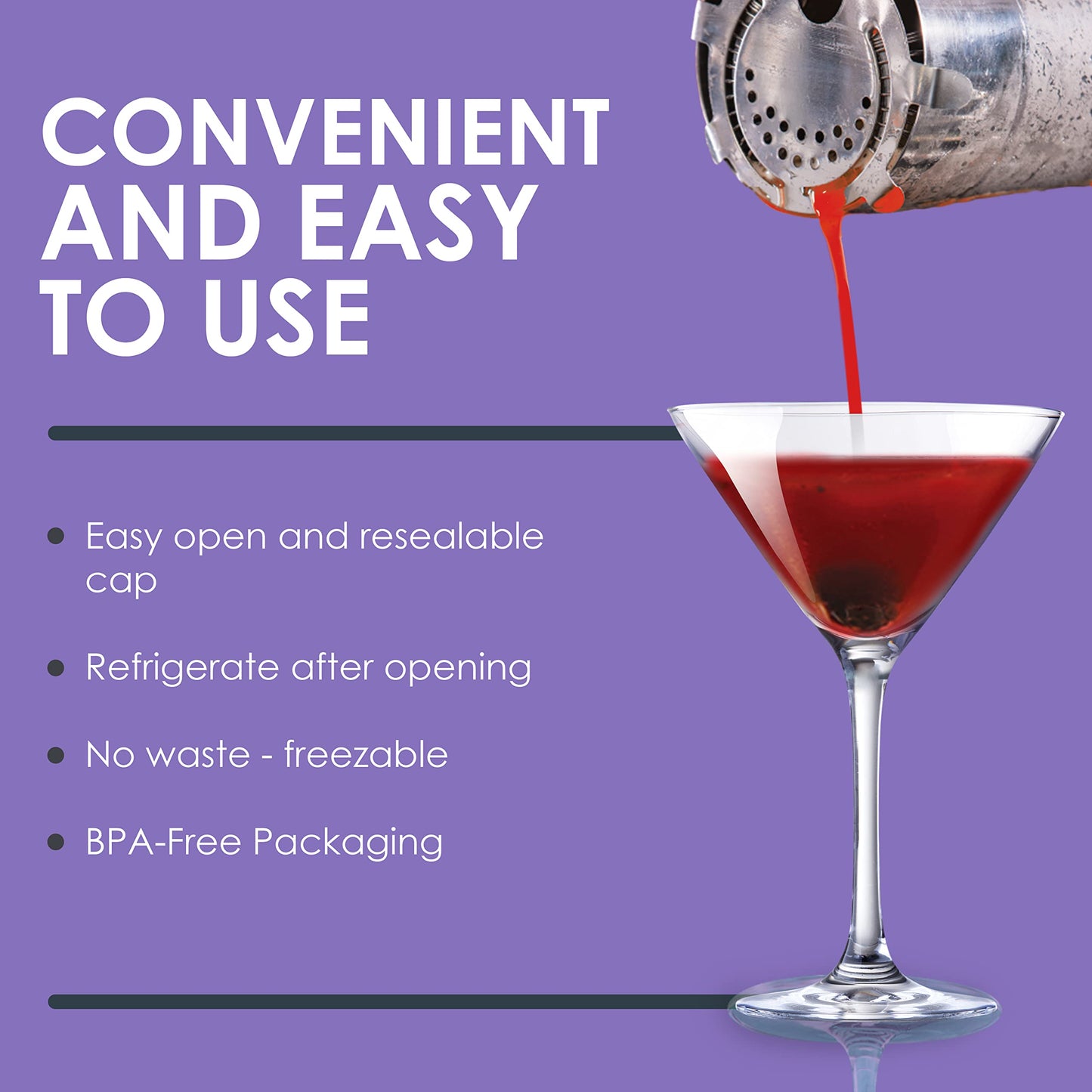 Funkin Blueberry Puree | 100% Real Fresh Fruit Juice For Cocktails, Drinks, Smoothies, Cooking 2.2 Lbs With No Added Preservativ