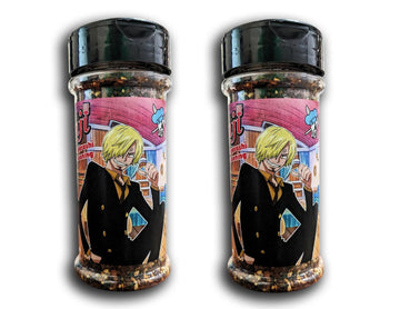One Piece Sanji Shichimi Togarashi Spicy Ramen Seasoning Powder - Japanese Spice - Officially Licensed, 3.3 Oz Bottle (Pack Of 2