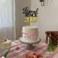 Rssta i Cake Topper Glitter 16th Birthday Decoration, Black Gold, Happy Since 2009, Suitable for Parties and Anniversaries