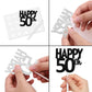 18Pcs Black Glitter Happy 50Th Dessert Cupcake Topper Pick For Funny Legend Since 1998 Theme Decor Supplies Men Women Happy 50 B