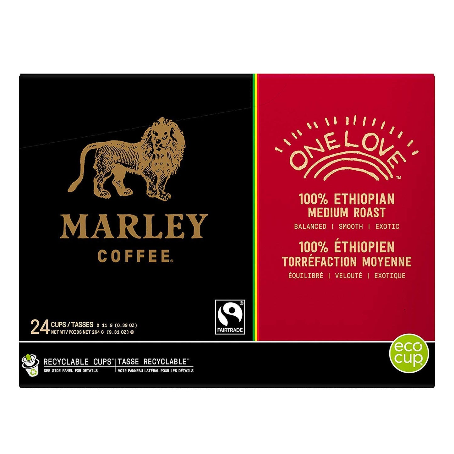 Marley Coffee One Love, Single Serve Realcup (96 Count)
