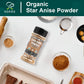 Soeos Organic Chinese Star Anise Powder 1.3 Oz (37G), Powder Chinese Star Anise, Dried Anise Star Spice, Star Anise Bulk, Anise Star, Non-Gmo Verified, Great For Baking And Tea, Anis Estrella., Brown