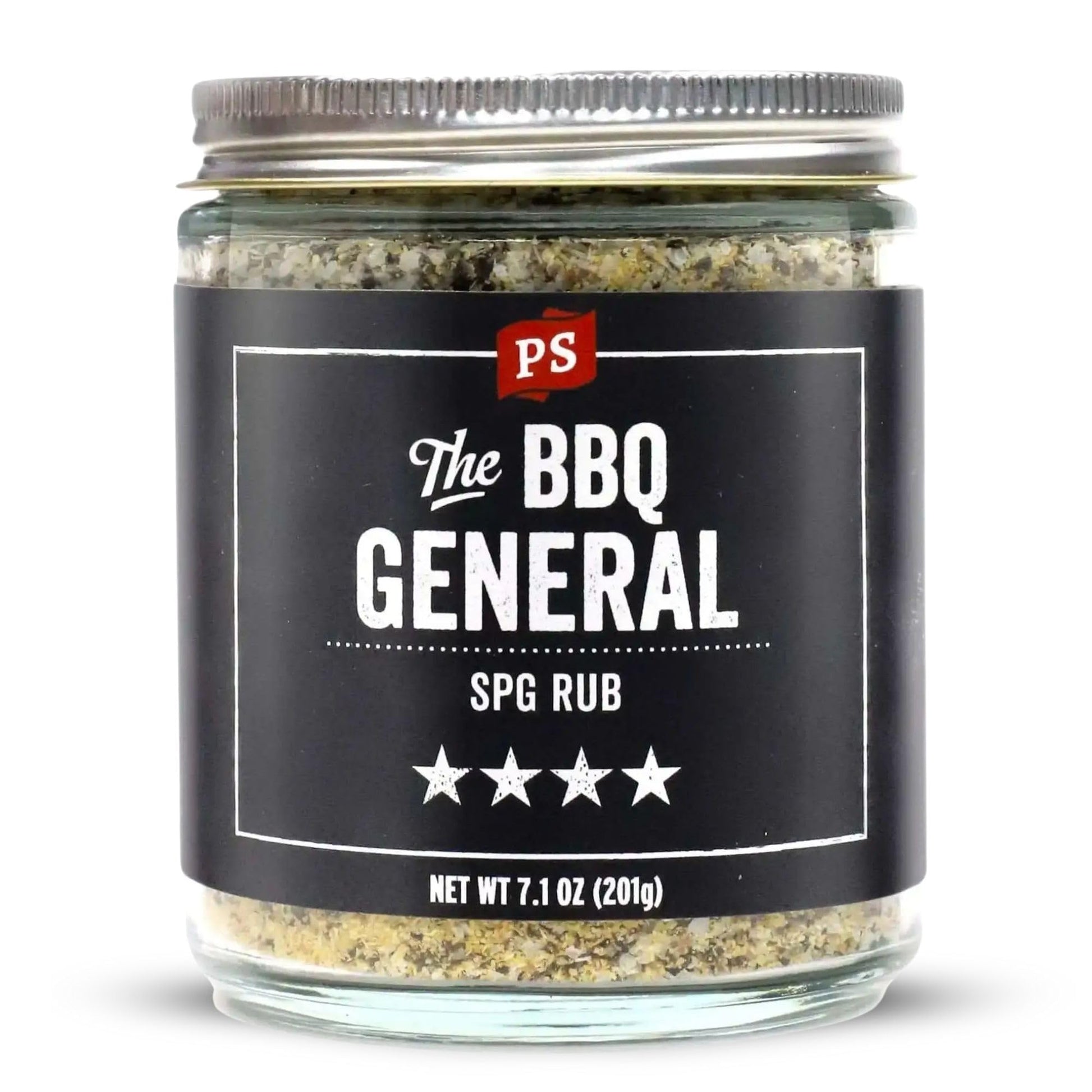 Ps Seasoning The Bbq General - Spg Seasoning, All-Purpose Bbq Seasoning And Rubs For Smoky Aroma And Grilling - Classic Spg Spice Blend And Multi-Purpose Dry Rub For Steaks, Pork, Chicken, Beef Brisket