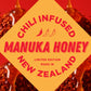 100% Pure New Zealand Honey Hot Honey - Chili-Infused Raw Manuka Honey MGO 100+ - 11.6oz Squeeze Bottle
