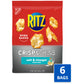 Ritz Crisp And Thins Salt And Vinegar Chips, Party Snacks, Bulk Snacks, 6 - 7.1 Oz Bags