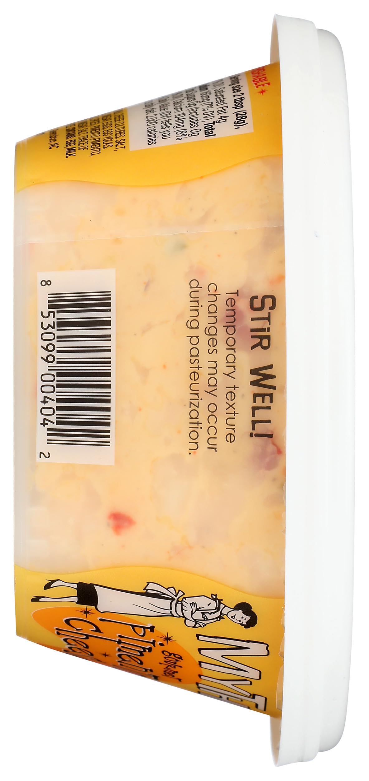 Mythreesons Spicy White Cheddar Pimento Cheese, 10 Oz