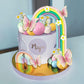 25PCS DRWATE Rainbow Cake Topper Balls - Colorful Boho Decorations with Macaron Balls & Flowers for Baby Showers & Birthday Parties