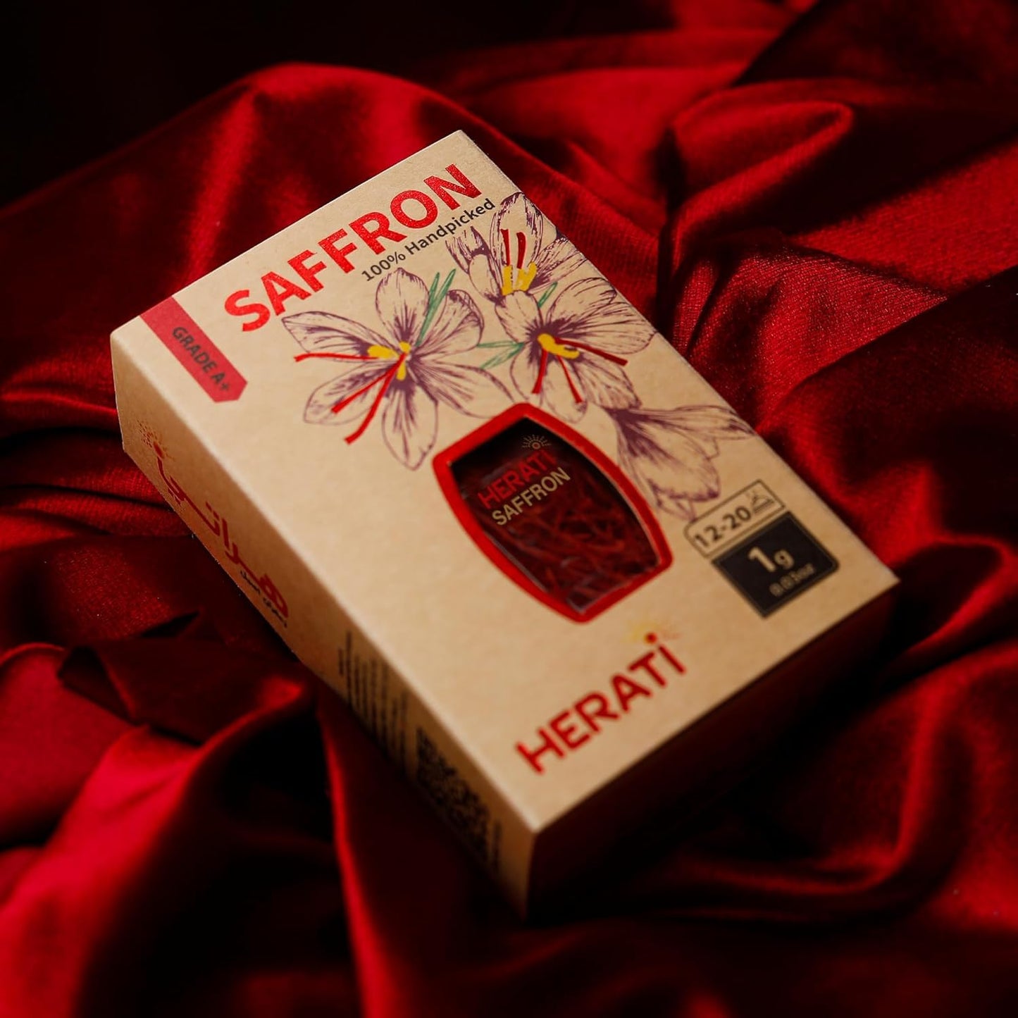 Herati Premium Saffron 1 Grams Superior Saffron Threads, Premium Grade Saffron, Super Negin, All-Red, Spice For All Culinary Use