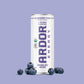 ARDOR Sparkling Water Blueberry Pom, 100mg Organic Caffeine, 200mg L-Theanine, 12 Fl Oz (Pack of 12), Vegan, Gluten Free