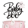 Rsstarxi 1 Pack Ghost Baby Boo Cake Topper Glitter Spooky Little Boo Cake Pick For Halloween Theme Baby Shower Kids Boys Girls Birthday Party Cake Decorations Supplies Black