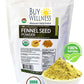 Buy Wellness Organic Fennel Seeds Powder, Non-GMO, Gluten-Free, 16 oz Bulk Pack
