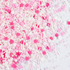 Pink Sprinkles for Cake Decorating 7 OZ Edible Pearl Sugar Sprinkles Topper for Cookie Cupcakes, Candy, Cream, Chocolate Cake De