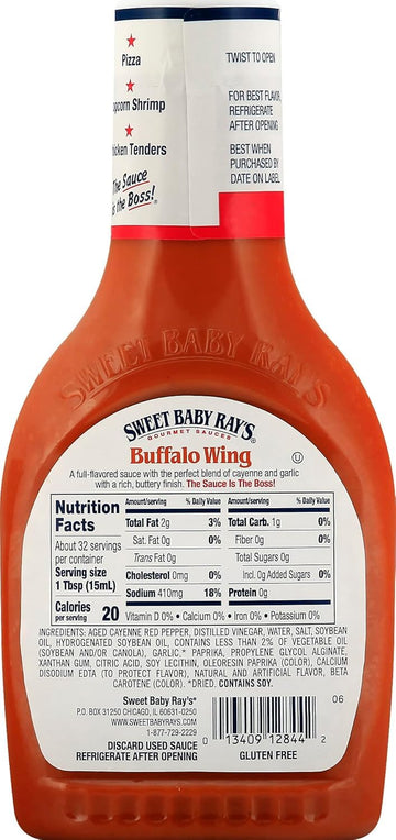 Sweet Baby Ray'S Gourmet Sauce & Marinade Variety Pack 1 Buffalo Wing Sauce, 1 Garlic Parmesan Sauce, 1 Original Barbecue Sauce.