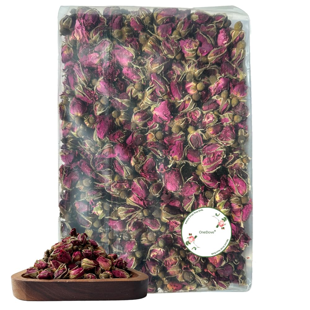 OneDove Dried Rose Petals and Rose Buds, Food Grade, 1 Pound, Other Material