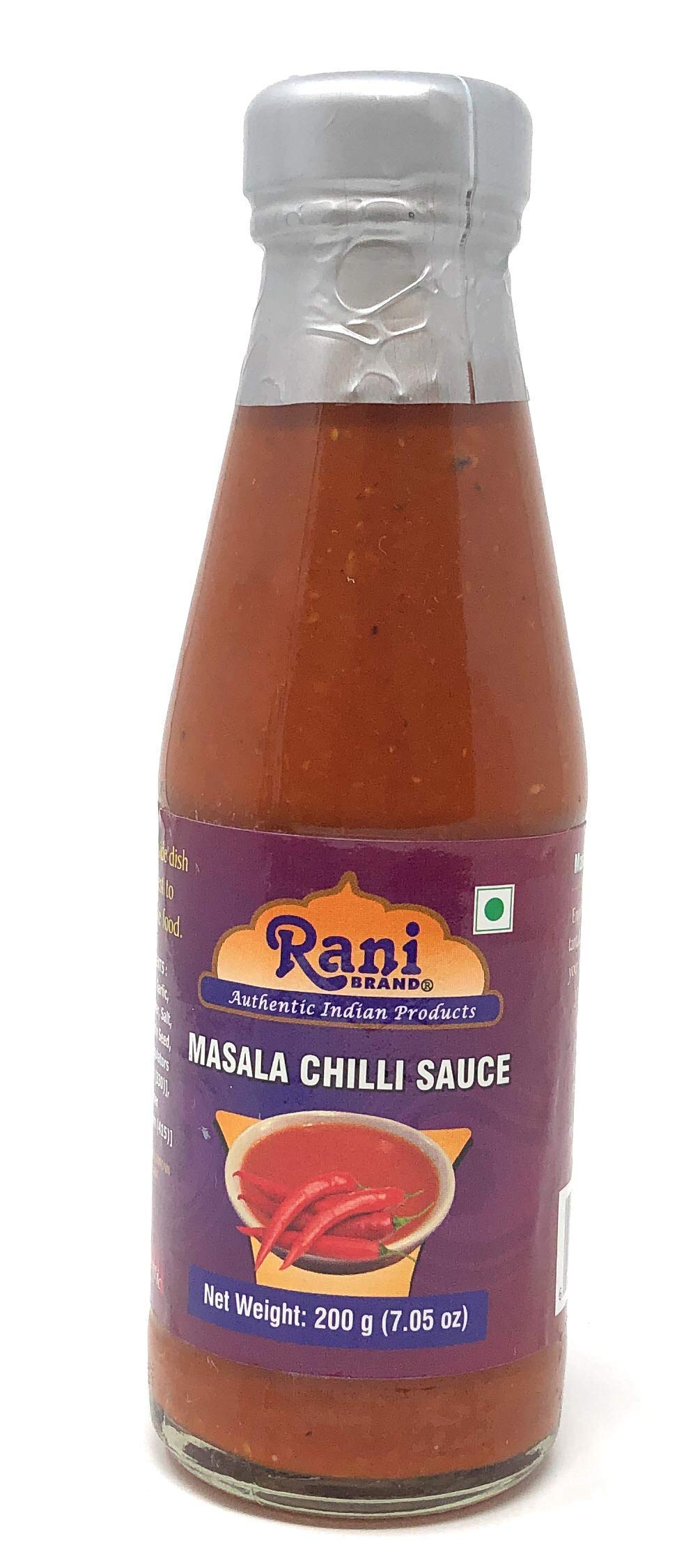 Rani Masala (Indian Spice) Chilli Sauce 7oz (200g) Glass Jar, Vegan, Perfect for dipping, Savory Dishes & french fries! ~ Gluten