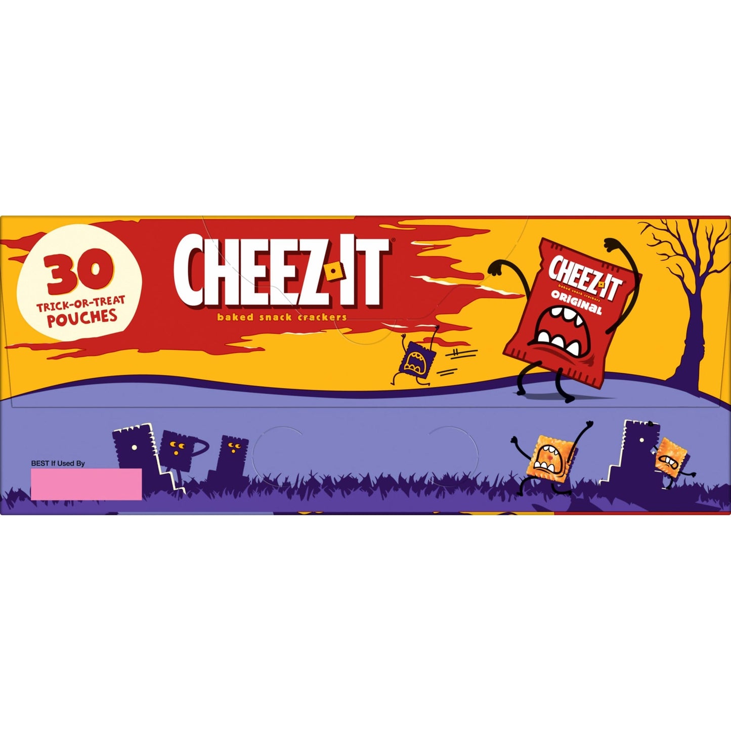 Cheez-It Cheese Crackers, Baked Snack Crackers, Halloween Snacks, Original, 30oz Box (30 Pouches)