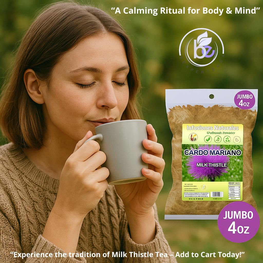 Cardo Mariano Herb Tea | Vegan | 100% Pure & Natural Cardo Marin - Milk Thistle Loose Tea 4oz (113g)