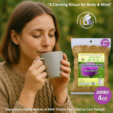 Cardo Mariano Herb Tea | Vegan | 100% Pure & Natural Cardo Marin - Milk Thistle Loose Tea 4oz (113g)