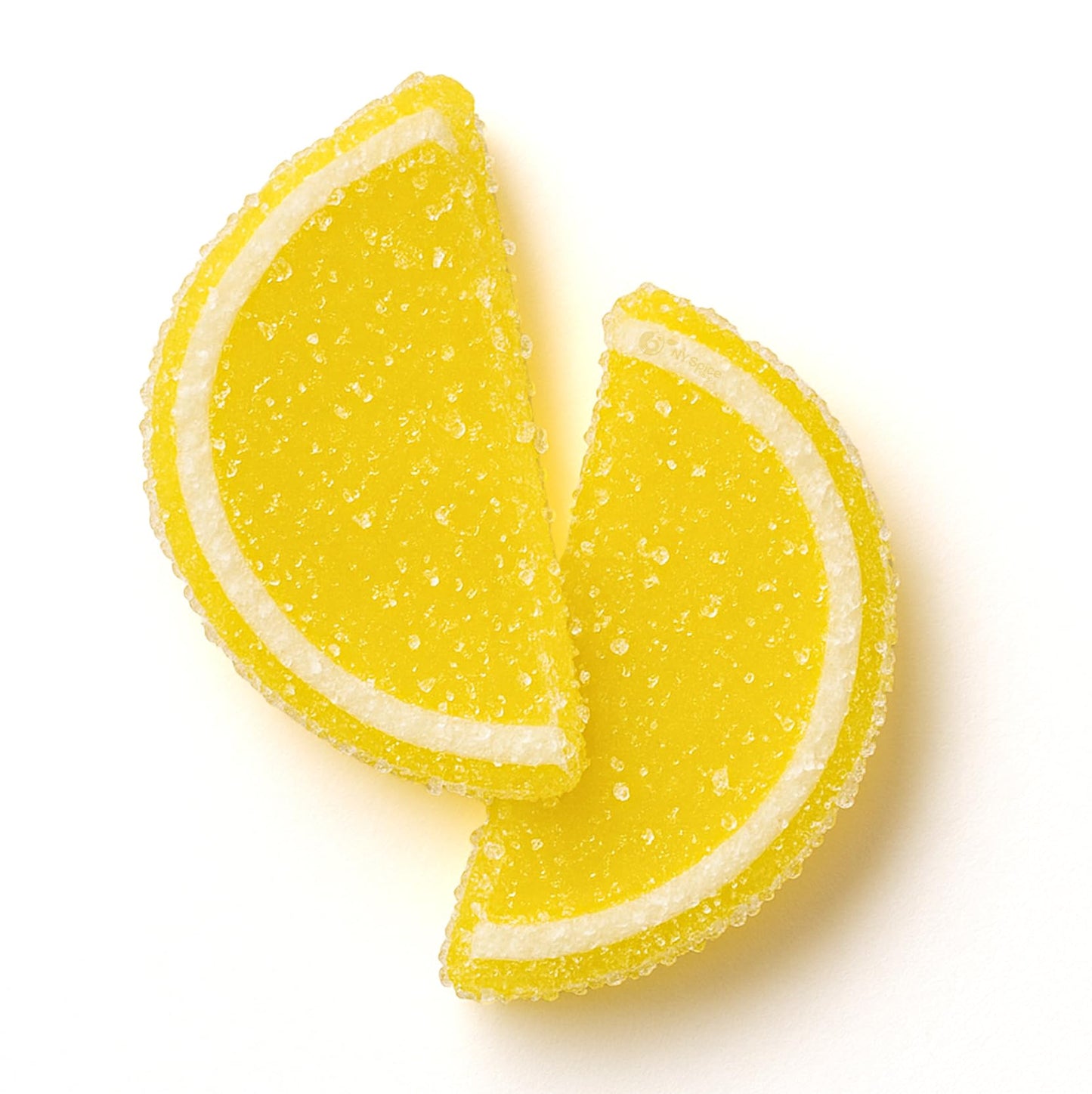 NY Spice Shop Lemon Fruit Slices Candy - 8 Ounce Citrus Flavor Chewy Jelly Fruit Slices Candy - Old Fashioned Sliced Lemon Fruit