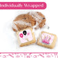 Happy Birthday Gift Basket Cookies Chocolate Chip Cookie Fudge Filled For Her Women Girls Kids | Individually Wrapped Pink Treat Food Package