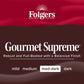 Folgers Gourmet Supreme Medium Dark Roast Ground Coffee, 9.6 Ounces (Pack of 6)