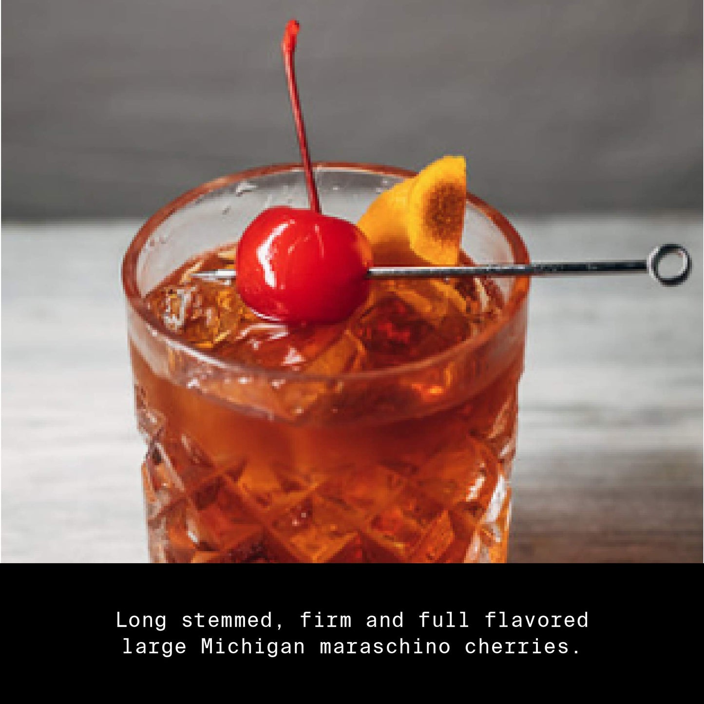 Filthy Food Red Maraschino Cherry - Premium Cocktail Garnish - 64oz, Non-GMO, Gluten Free