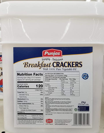 Punjas - Breakfast Crackers (2Kg Container) Simply...Delicious! | Made In Fiji Islands
