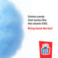 ICEE Cotton Candy - Sweet Carnival Treat, Fluffy & Airy Snack, Perfect for Kids & Adults, Bucket with Handle, Great for Parties,