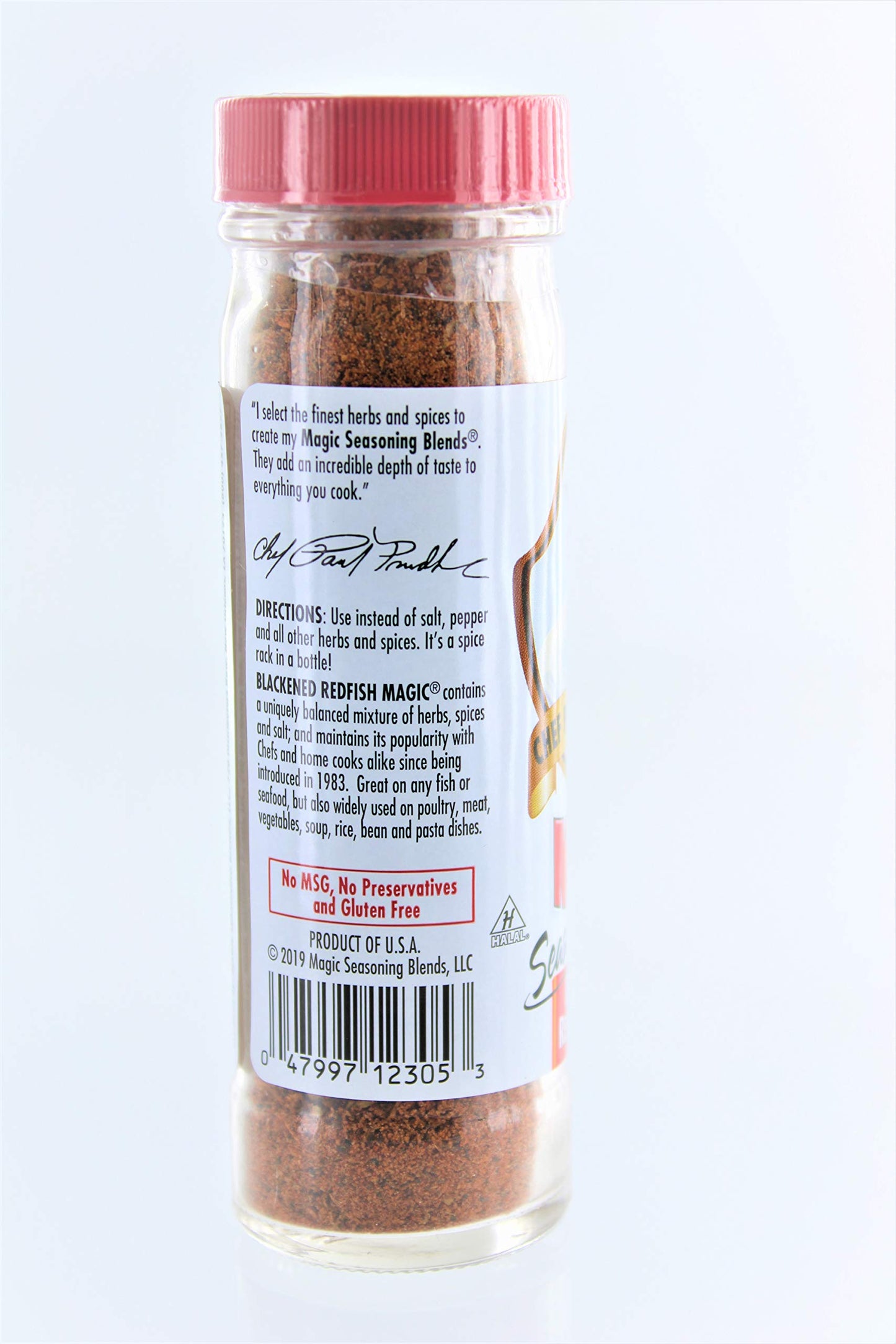 Magic Seasonings B78618 Chef Paul Blackened Redfish Magic Seasoning -6X2Oz