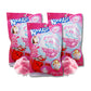 LYZAS SWEETS & TREATS Kool-Aid Cotton Candy Bubble Gum Gift Pack, Strawberry, 3 oz (3 Bags)