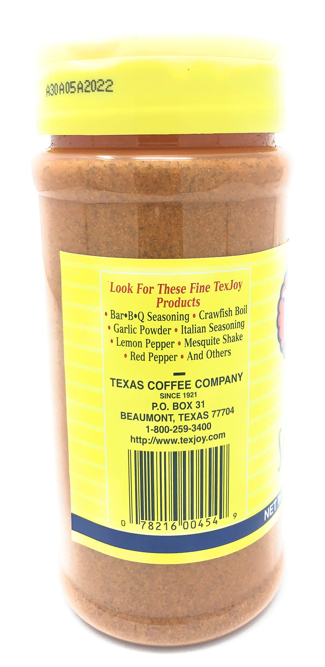Texjoy Original Steak Seasoning No Msg 16 Oz (Pack Of 2)