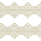 FUNSHOWCASE Edible Cake Lace Applique Set, Art Nouveau Style, Ivory White, 14-inch, 10-piece, Model 1321