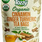 TOZZY Organic Turmeric, Ginger & Cinnamon Tea - 100 Pyramid Bags - Plant-Based, Eco-Conscious Ingredients