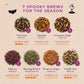 Gya Tea Co Halloween Tea Pod Collection Gift Set (16 Count) - Different Flavors Assorted Variety Pack