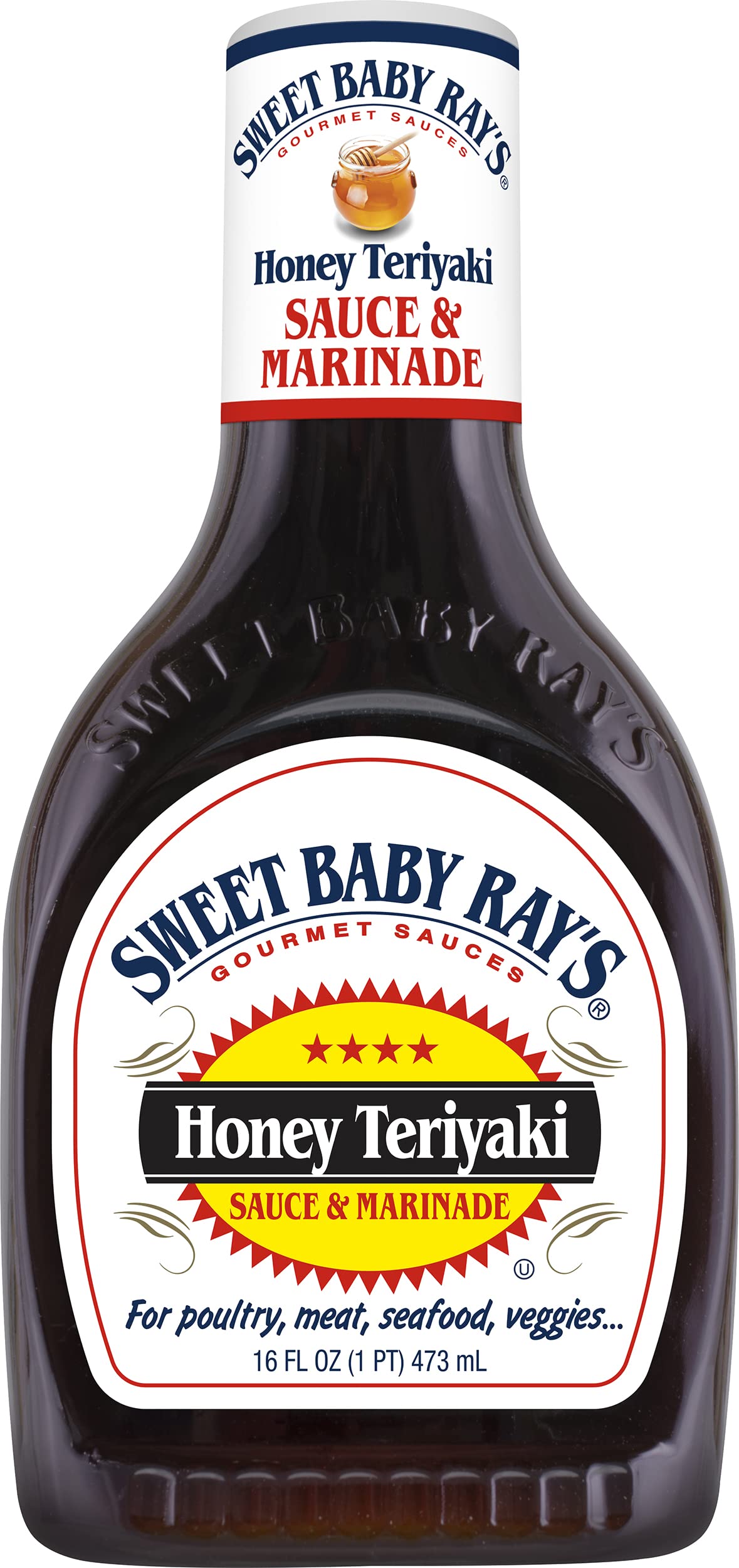 Sweet Baby Ray'S Honey Teriyaki Sauce And Marinade 16 Fl Oz (Pack Of 2)