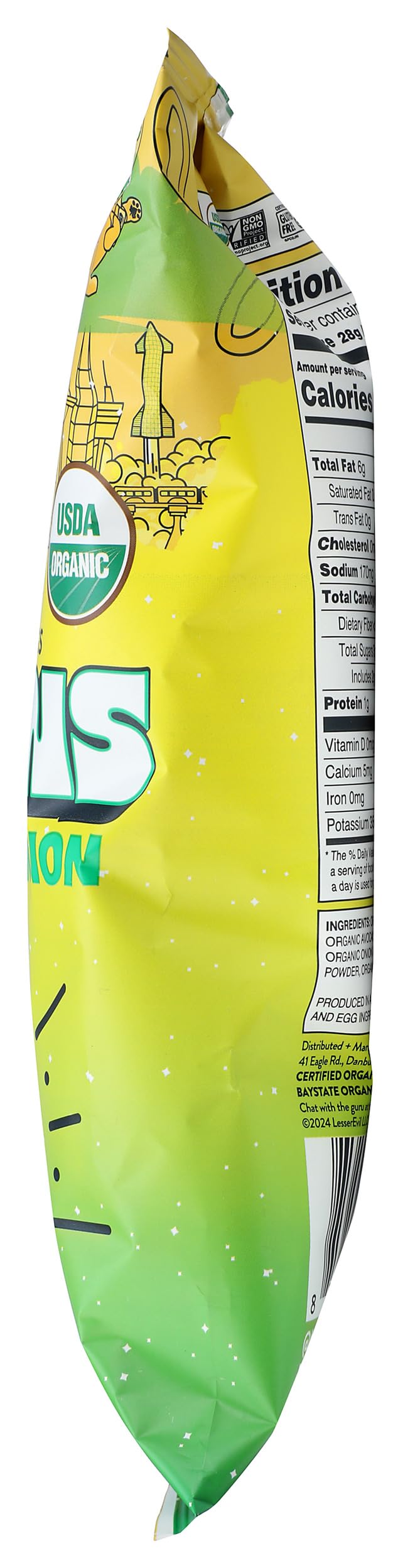 LESSEREVIL Organic Intergalactic Onion Moonions, 6 OZ