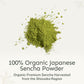 Yu Organic Sencha Green Tea Powder | Antioxidants & L-Theanine | 2.65 oz Pouch (100 Servings)