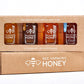 Bee Harmony Rare Varietals Honey Flight, Mini Honey Gift Set, 4 Jars, 3 OZ Each, Premium, Raw (Acacia, Buckwheat, Blueberry Blos