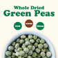 Whole Dried Green Peas, 8 Ounces - Green Vatana, Sproutable, Vegan, Kosher, Bulk. Pre-Soak Needed. Rich In Protein, Fiber, Potas