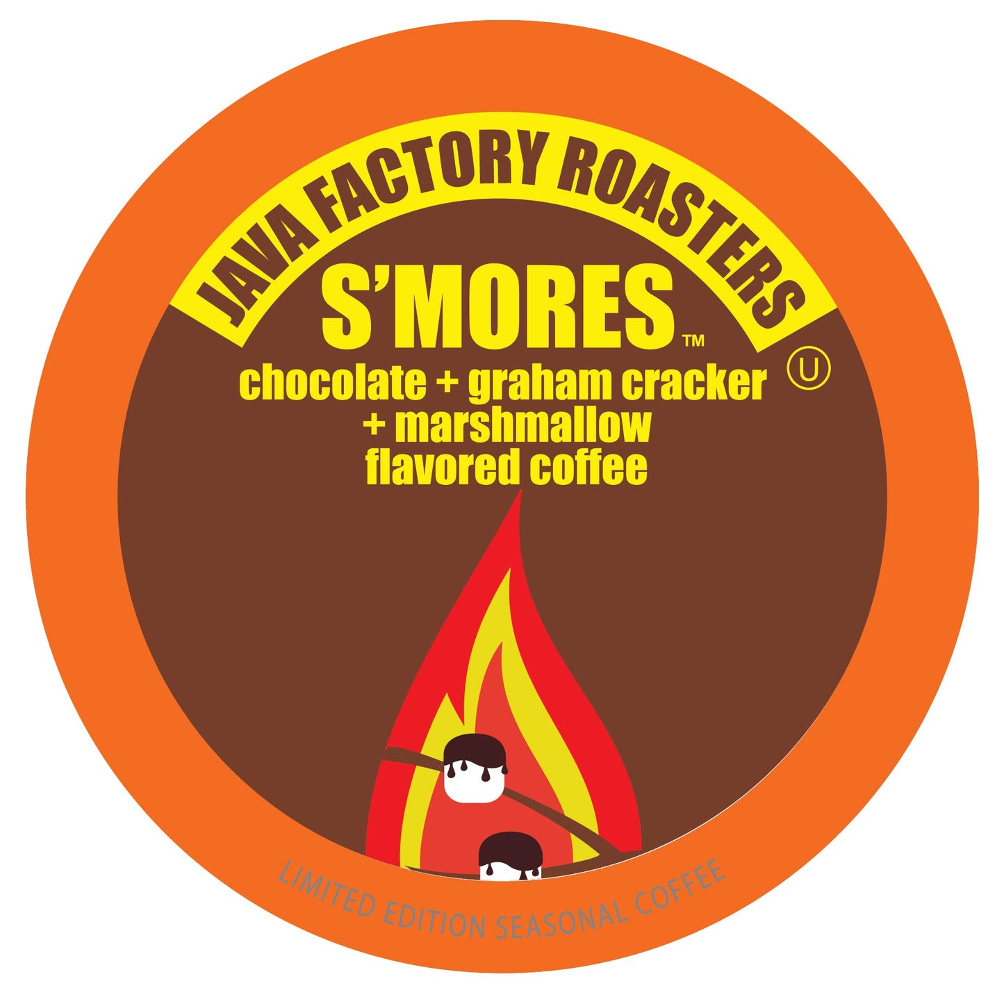 Java Factory Coffee Pods Smores Flavor for Keurig K-Cup Brewers, 40 Count, Model JFR S40