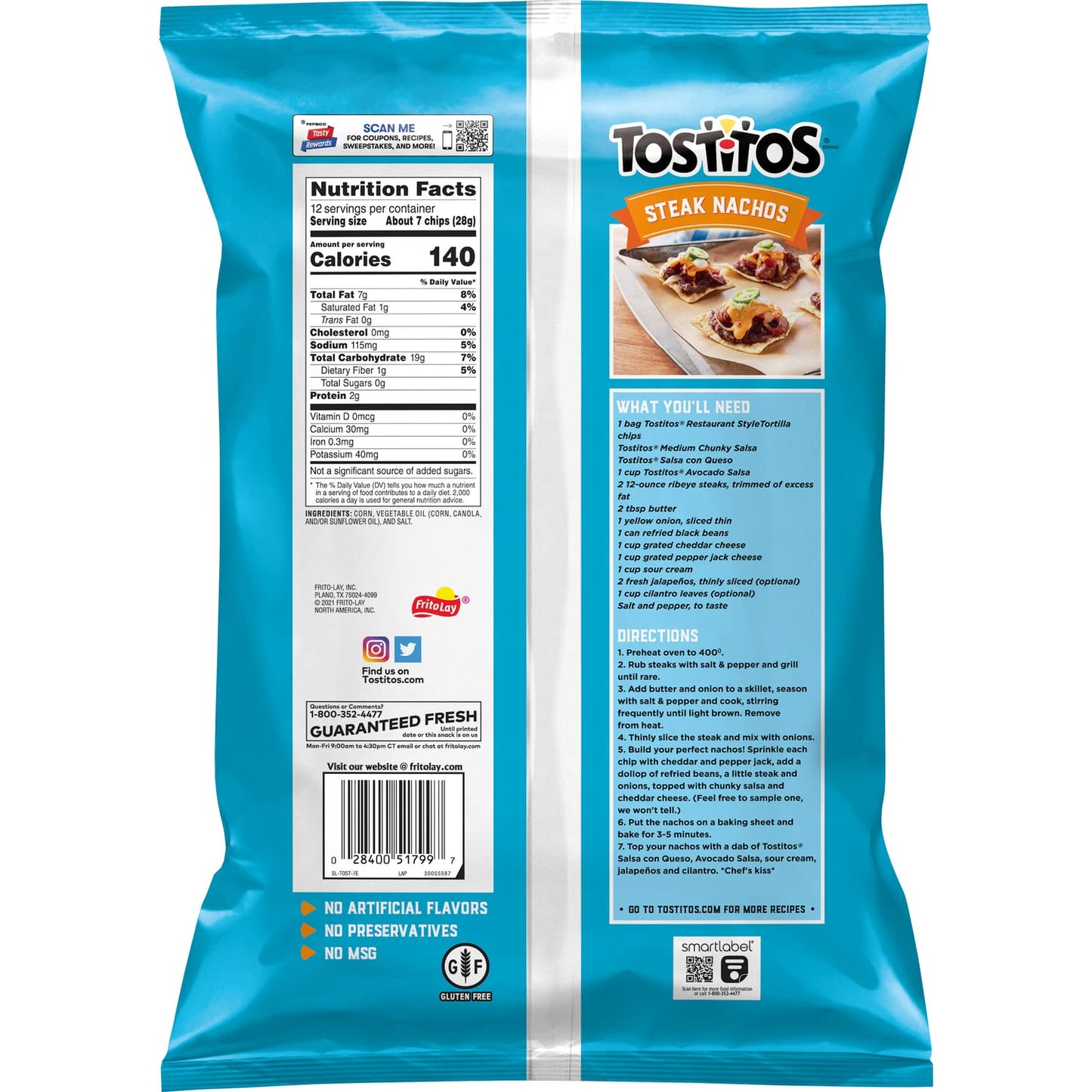 Tostitos Tortilla Chips, Original Restaurant Style, Party Size, 17Oz Bag
