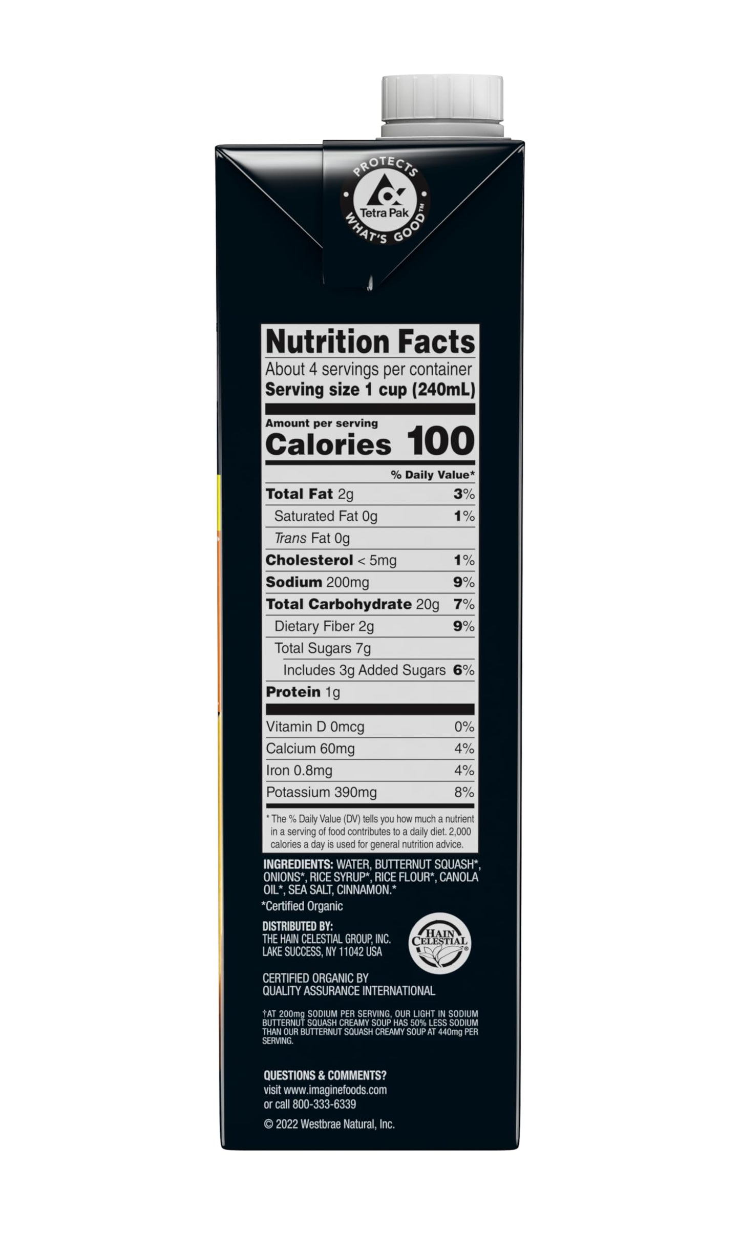 Imagine Foods - Soup Creamy Btrnt Sq Ls - Case Of 6-32 Fz
